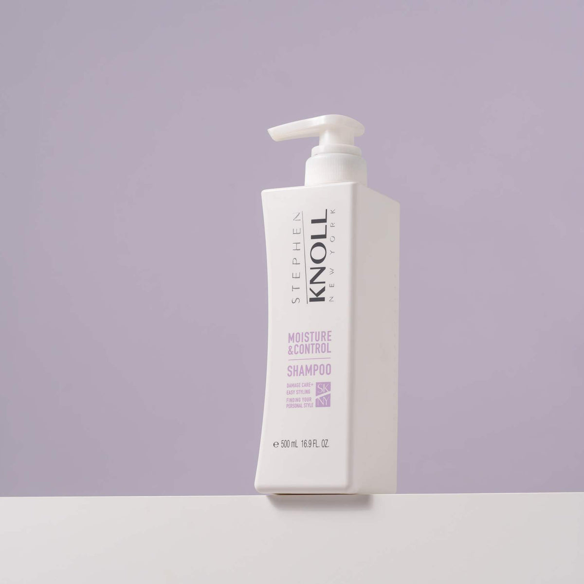 Stephen Knoll Moisture & Control Shampoo, 500 ml bottle, studio shot