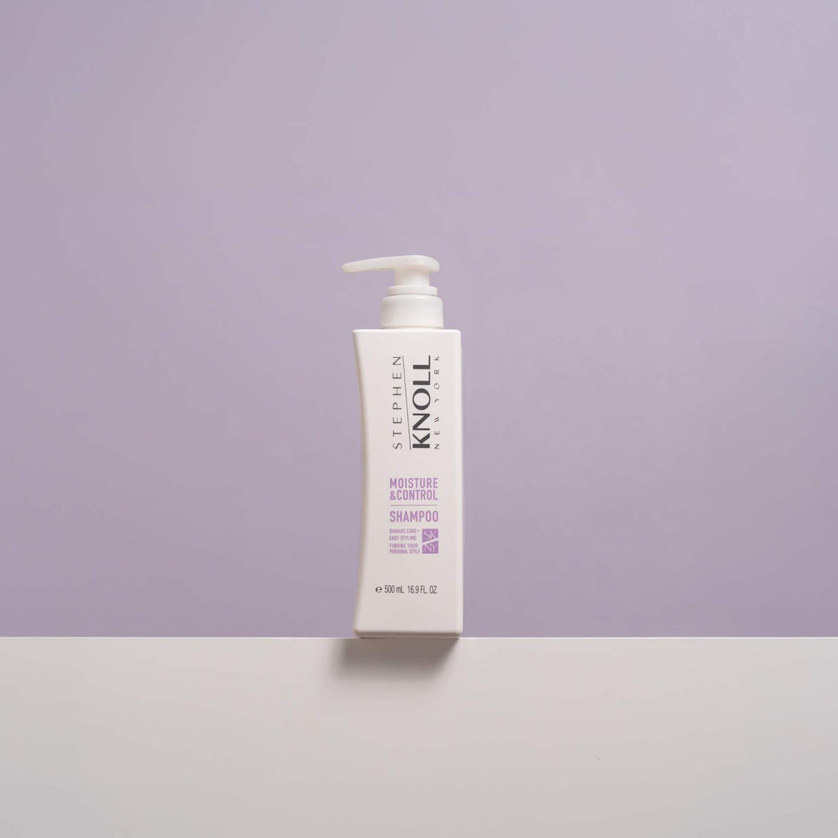 Stephen Knoll Moisture & Control Shampoo, 500 ml bottle, studio shot