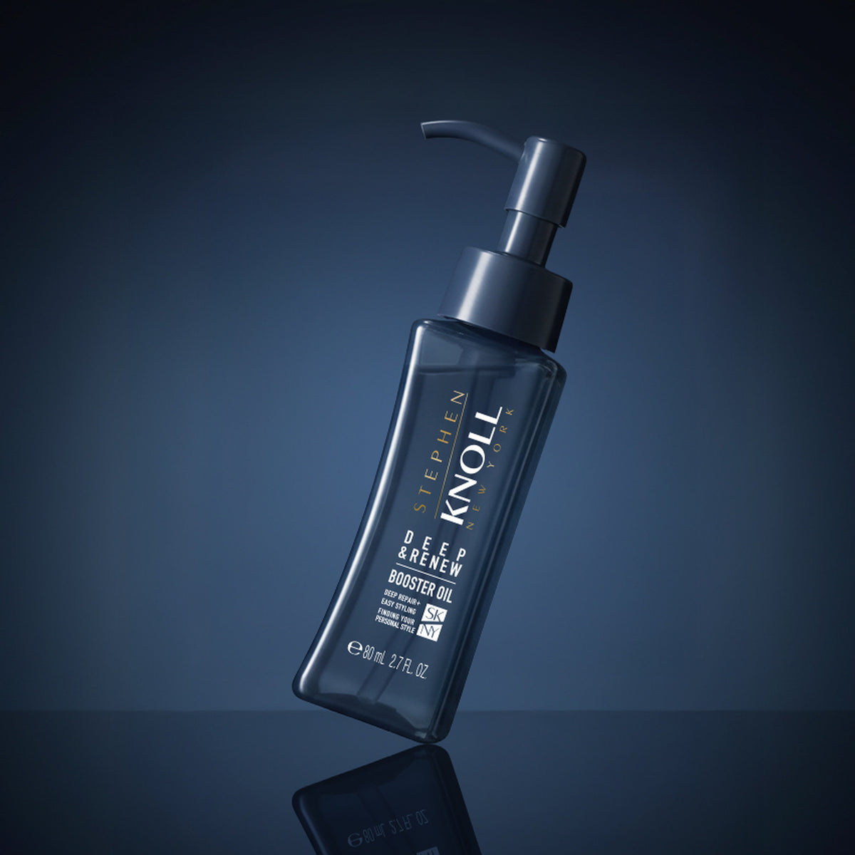 Stephen Knoll Deep & Renew Booster Oil, 80 ml bottle, studio shot
