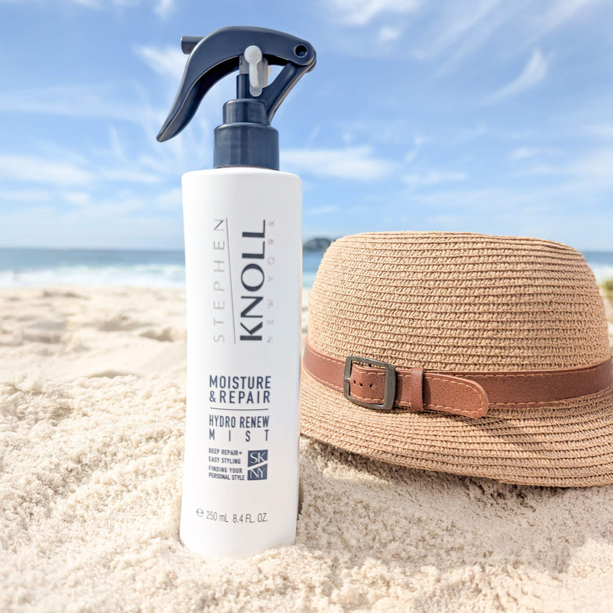 Stephen Knoll Hydro Renew Mist Moisture & Repair, 250 ml bottle, lifestyle shot