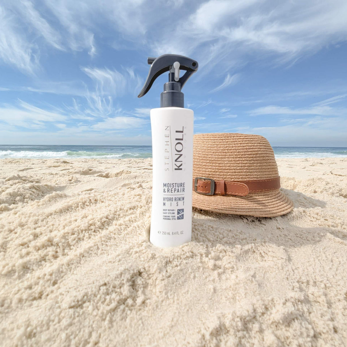 Stephen Knoll Hydro Renew Mist Moisture & Repair, 250 ml bottle, lifestyle shot